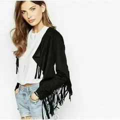 AMA OUTFITTERS - CHAQUETA DE SUEDE BOHO