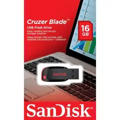 SANDISK - Memoria USB Cruzer 16GB CZ50 Negro