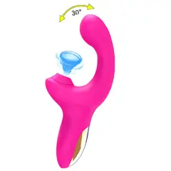 GENERICO - VIBRADOR ROMY SUCKING CON 10 MODOS DE SUCCIÓN