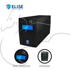 ELISE - Ups Interactivo - Pantalla Lcd Usb Hi 650va 3ra Gen