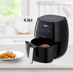 WHITELINE - Freidora de Aire Digital de 4 5L DH-202 Negro