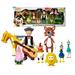 LA GRANJA DE ZENON - Set de Figuras Articulables La Granja de Zenón 9 Piezas
