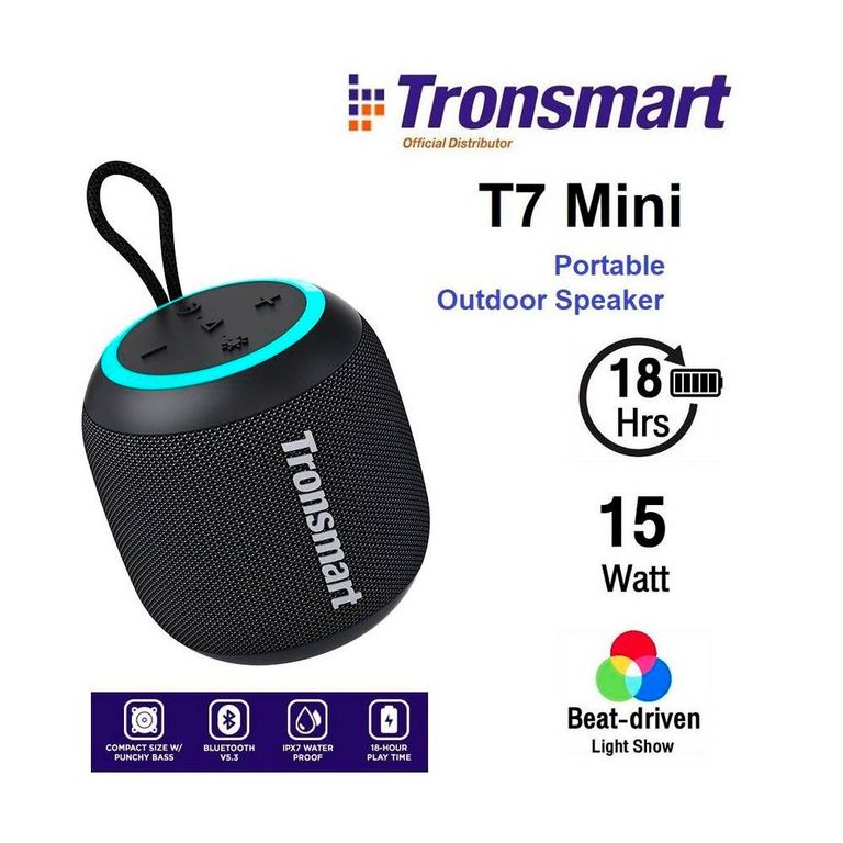 Parlante T7 Mini Altavoz portátil inalámbrico Bluetooth 5.3
