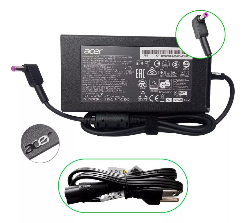 Cargador Nitro 5 - 7.1a 135w Pa-1131- 16 Gamer