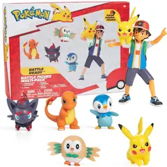 POKEMON - Pack x5 Figuras de Batalla Battle Ready