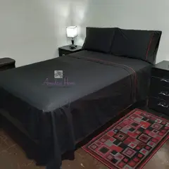 AMADEUS HOME - Sábanas 2 plazas ¡Resistente a las lavadas, Para colchones altos!