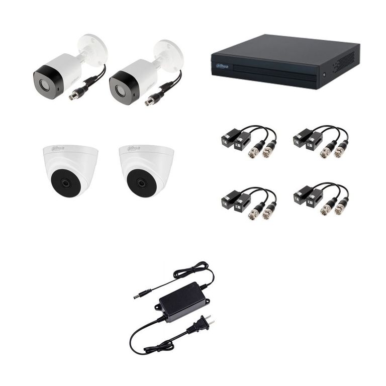 KIT 4 CAMARAS SEGURIDAD