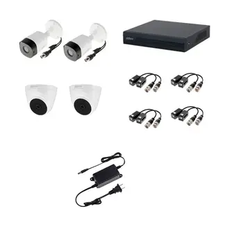 DAHUA - KIT 4 CAMARAS SEGURIDAD