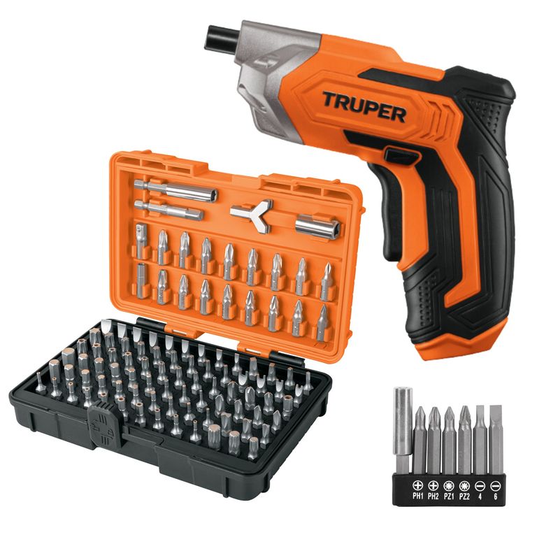 Destornillador inalámbrico profesional 3.6V + juego de 100 puntas