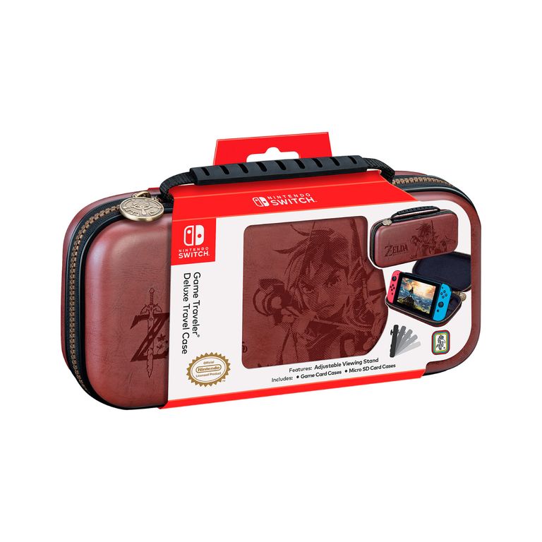 Game Traveler Deluxe Travel Case Switch Zelda Breath Marrón