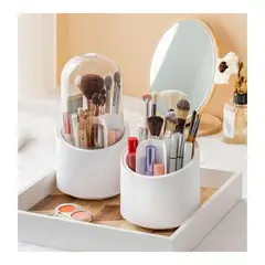 ROHS - Organizador Protector de Maquillaje Cosméticos Porta Brochas Giratorio