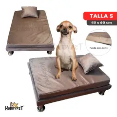 GENERICO - Cama para perro TARIMA DOG - Talla S - Beige