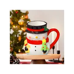 GENERICO - Taza Multicolor para Navidad de Muñeco de Nieve