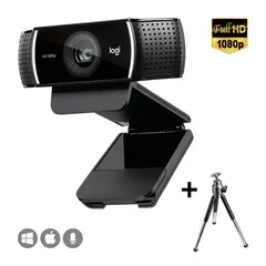 LOGITECH - Cámara Webcam C922 PRO FHD 1080P Trípode Incluido