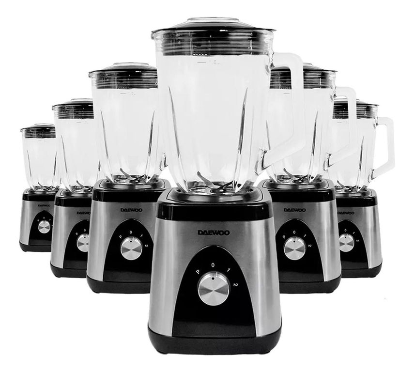 Licuadora 1000W 1.5 L Plateada Pack x6