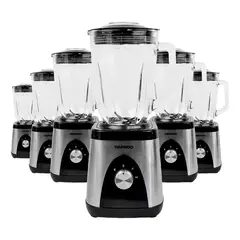 DAEWOO - Licuadora 1000W 1.5 L Plateada Pack x6