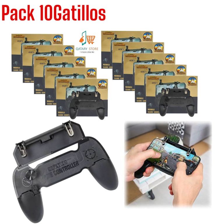 PACK 10Mandos Gatillos Fuego Gamepad Grip L1 R1 Pubg Fornite Free Fire