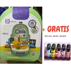 GENERICO - MOCHILA DE CHEF JUEGO DE ROLES GRATIS RELOJ MINI