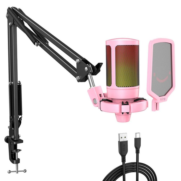 MIC A6T PINK C SOPORTE DE BRAZO