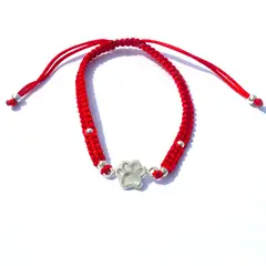 GENERICO - Pulsera con Dije Huellita de Perrito