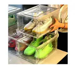 GENERICO - Organizador para zapatillas caja apilable premium para dormitorio