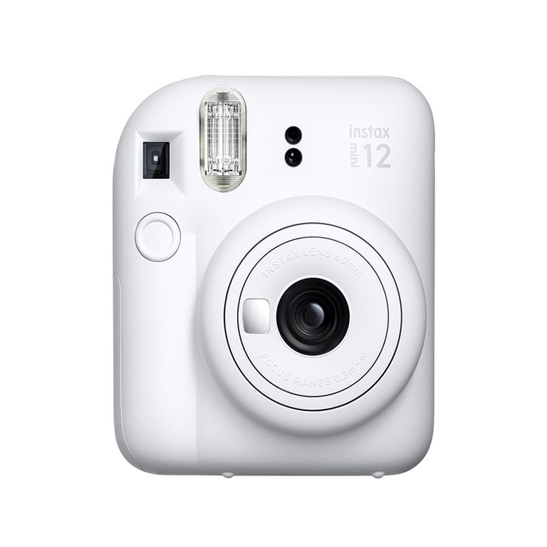 Camara Instax Mini 12 Blanco Arcilla.