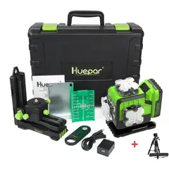 HUEPAR - Nivel láser verde P04CG 16 LINEAS(12V) +Trípode TPD14