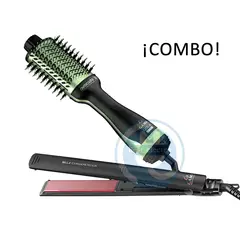 GAMA - Combo Alisadora BECHS0000002116 y Cepillo Secador