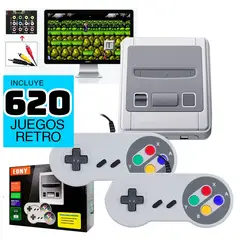 OEM - Mini Consola Retro Con 620 Juegos Arcade 8Bit NES + 2 Mando Controles