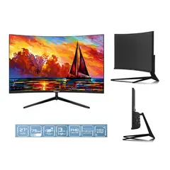 MICRONICS - Monitor FHD CURVO DG27FC 27 pulgadas 75 Hz VGA HDMI 2023.