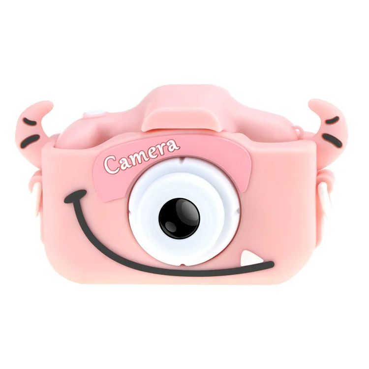 Cámara Digital para niños 1080P HD- sonrisa Rosado