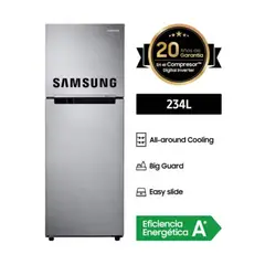 SAMSUNG - Refrigeradora 234 Lt Top Freezer RT22FARADS8 Inox