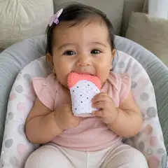 LUCALAND - Mordedor guante coral para bebés