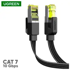 UGREEN - Cable Ethernet Plano RJ45 Cat 7 Nylon Trenzado 2metros