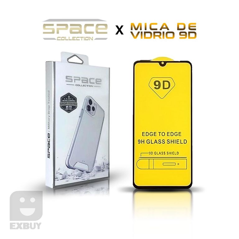 Case Space para iPhone 11 Pro Max Trasparente + Mica de celular 9D 21D
