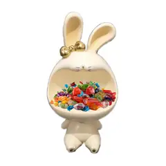 GENERICO - Adorno de Ceramina Conejo Bocon para el Hogar Decorativo Perla