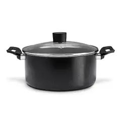 BRINOX - Cacerola Con Tapa 24cm 4.5L Ebony Negro