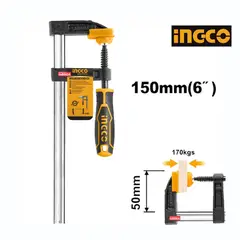 INGCO TOOLS - Prensa Sargento tipo F 50 x 150MM Industrial Ingco