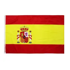 GENERICO - Bandera De España 60 Cm X 90cm Con Escudo Calidad A1