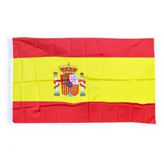 GENERICO - Bandera De España 60 Cm X 90cm Con Escudo en Poliester A1