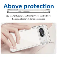 GENERICO - CASE CLEAR BUMPER PIXEL 8 PRO + VIDRIOS