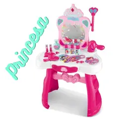 GENERICO - Tocador de Belleza Iluminado con Espejo y Música Rosado