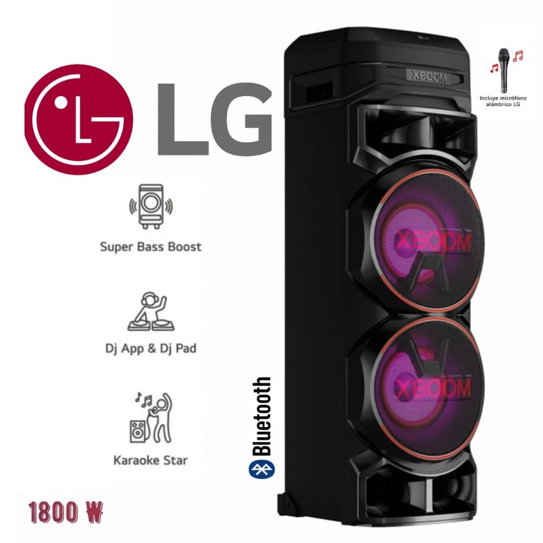 TORRE DE SONIDO XBOOM BLUETOOTH Y KARAOKE INCLUYE MICROFONO MOD RNC9