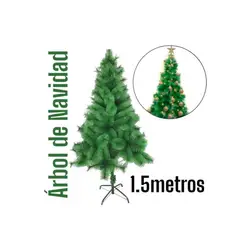 GENERICO - Arbol Navidad Pino Verde Disponible de 1 ,5metros 150cm Fácil de Armar