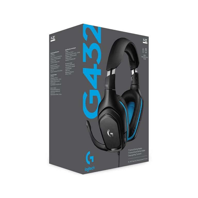 Audifono Gamer C/Microf G432 7.1 Usb Black