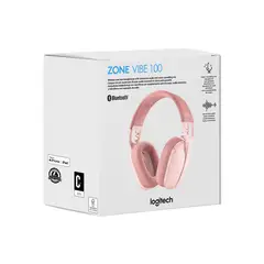 LOGITECH - Audifono C/Microf Zone Vibe 100 Bluetooth Rose