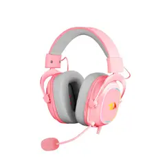 REDRAGON - Auriculares Gamer Zeus X Rgb H510P Rgb Pink