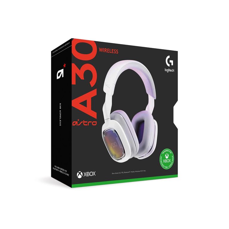 Audifono Gamer C/Microf A30 Wireless para Pc/Mac/Xb White