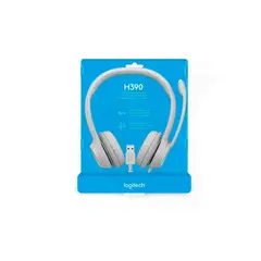 LOGITECH - Audifono C/Microf H390 Usb Noise Cancelling White