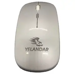 SEISA - Mouse gamer inalámbrico color plomo Yelandar LED8